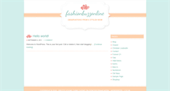 Desktop Screenshot of fashionbuzzonline.com